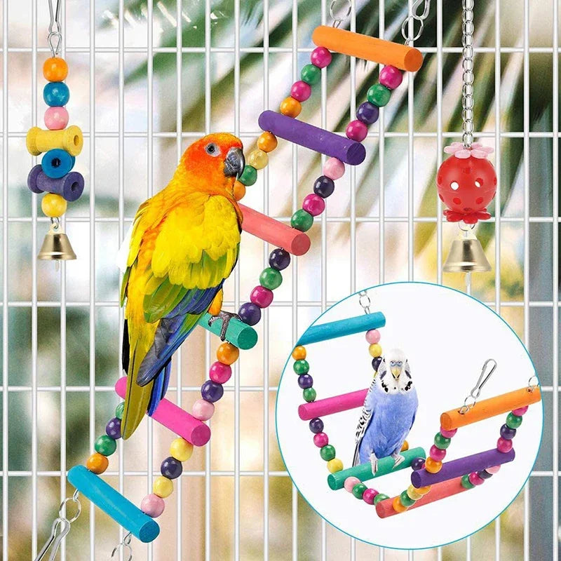 11pcs pack Bird Cage Toys