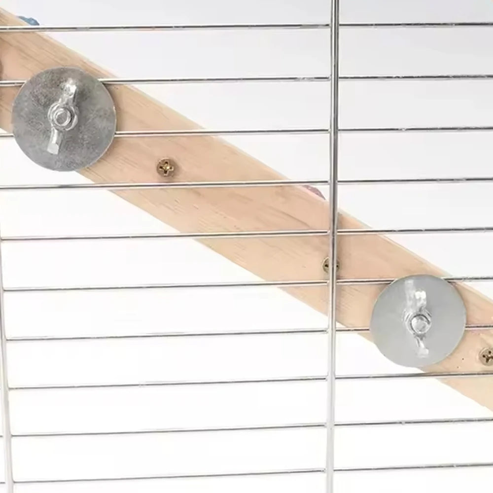 Bird Climbing Ladder Parrot Climbing Perch Stand Toys 4/6/8 Step Wooden